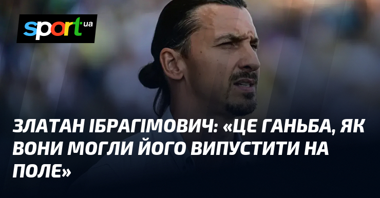 Златан ІБРАГІМОВИЧ: «Це ганьба, як вони могли його випустити на поле»