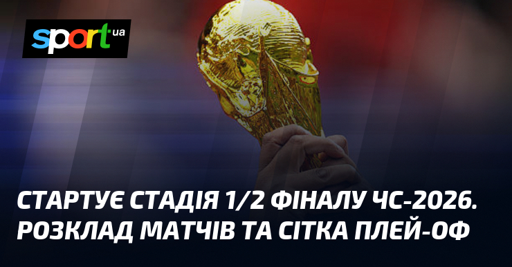 Стартує стадія 1/2 фіналу ЧС-2026. Розклад матчів та сітка плей-оф