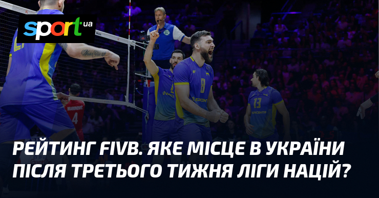Рейтинг FIVB. Яке місце в України після третього тижня Ліги націй