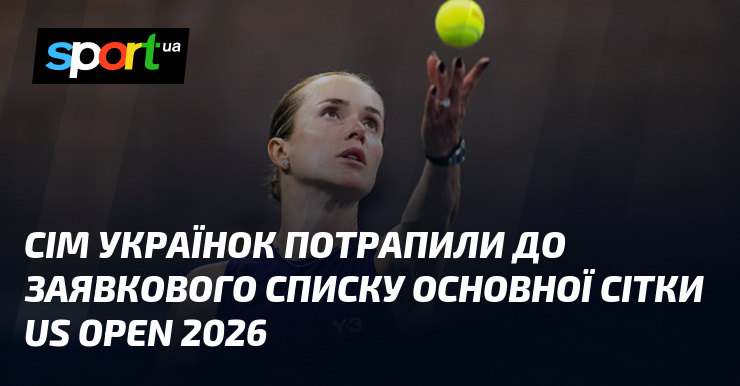 Сім українок потрапили до заявкового списку основної сітки US Open 2026