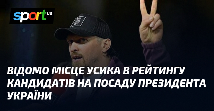 Відомо місце Усика в рейтингу кандидатів на посаду президента України
