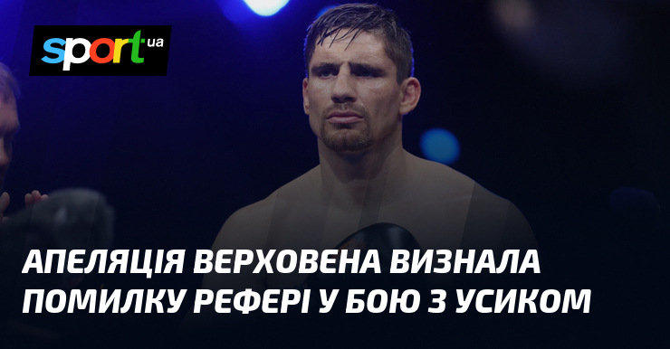 Апеляція Верховена визнала помилку рефері у бою з Усиком