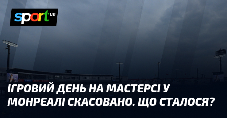 Ігровий день на Мастерсі у Монреалі скасовано. Що сталося