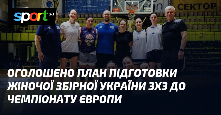 Оголошено план підготовки жіночої збірної України 3х3 до чемпіонату Європи