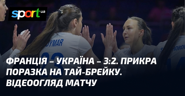 Франція – Україна – 3:2. Прикра поразка на тай-брейку. Відеоогляд матчу