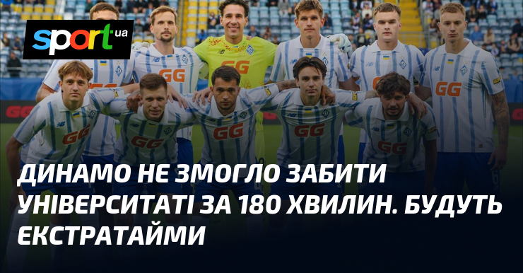 Динамо не змогло забити Університаті за 180 хвилин. Будуть екстратайми