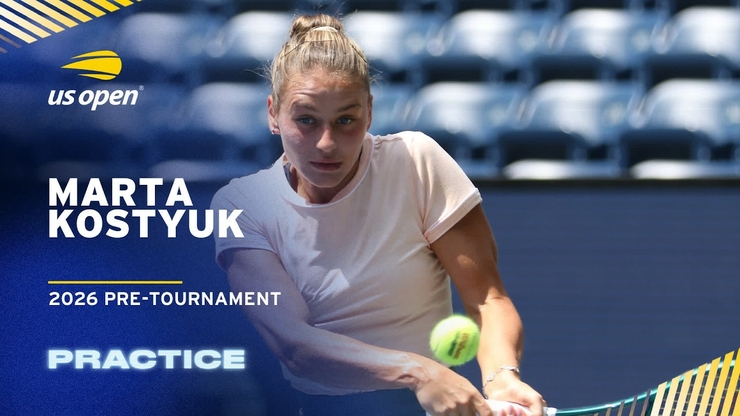 ВІДЕО. Костюк провела тренування на одному з кортів US Open