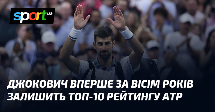 Джокович вперше за вісім років залишить топ-10 рейтингу ATP