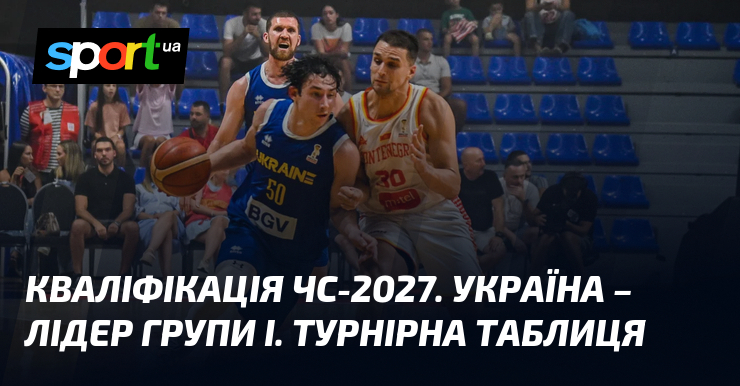 Кваліфікація ЧС-2027. Україна – лідер групи І. Турнірна таблиця