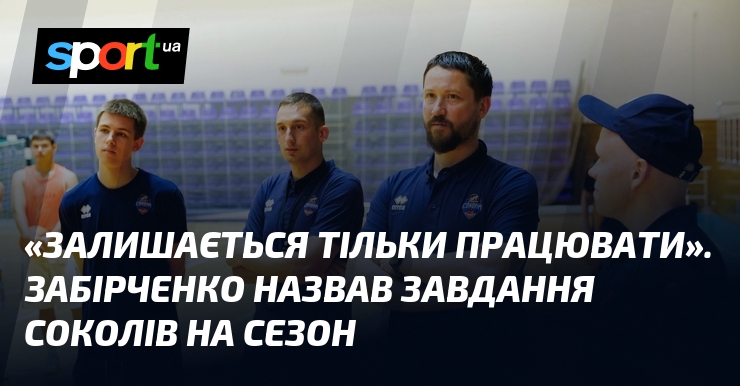 «Залишається тільки працювати». Забірченко назвав завдання Соколів на сезон