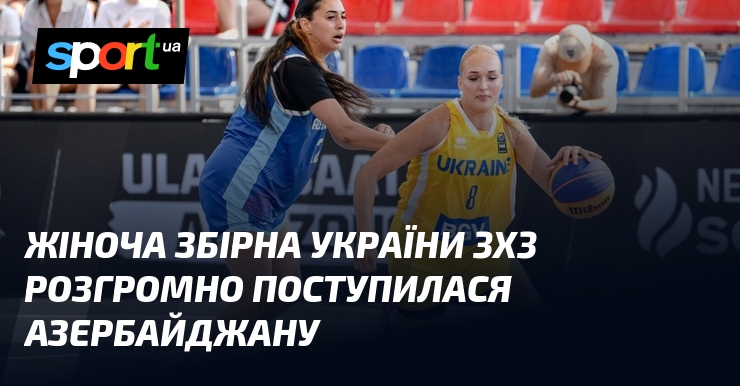 Жіноча збірна України 3х3 розгромно поступилася Азербайджану